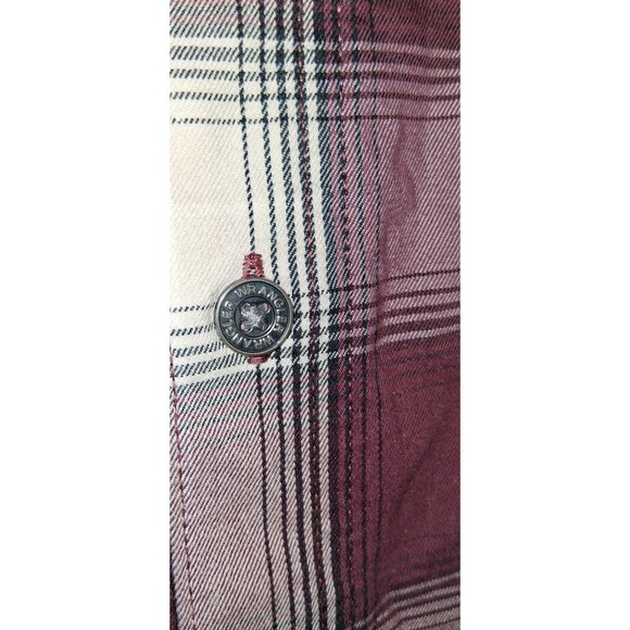 Wrangler‎ 2 Pocket Utility Shirt Size 3XL Plaid Regular Fit Convertible Sleeve - Picture 7 of 7